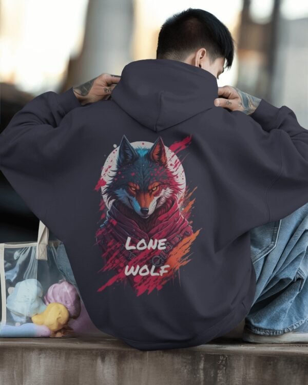 Lone Wolf:[Unisex]Oversized Hoodie